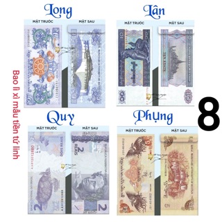Bộ 4 bao lì xì long lân quy phụng