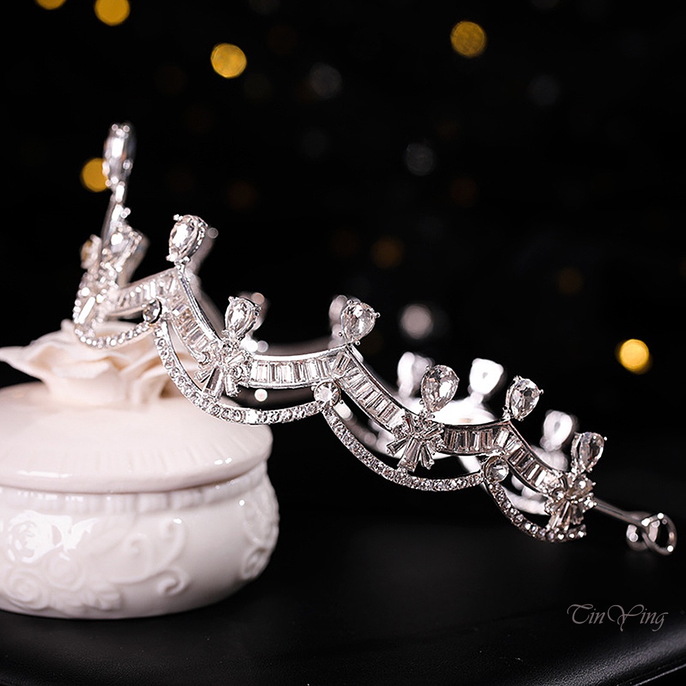 GETNOIVAS Vương Miện Đội Đầu Đính Ngọc Trai Cổ Điển Sang Trọng Cho Cô Dâu