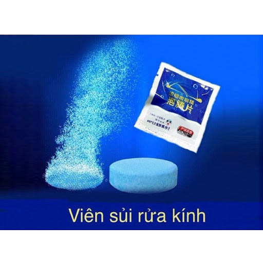 Viên sủi rửa kính cực sạch sáng bóng xe hơi, ô tô kính tại nhà