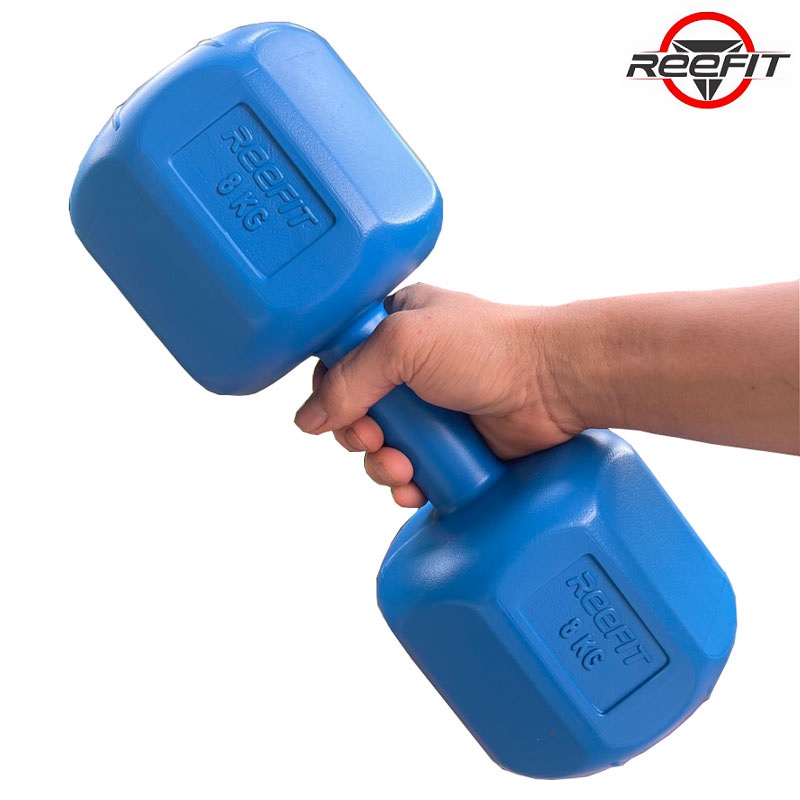 Vỏ tạ tay nhựa bát giác Reefit từ 6-12kg không ruột (gồm 1 vỏ)