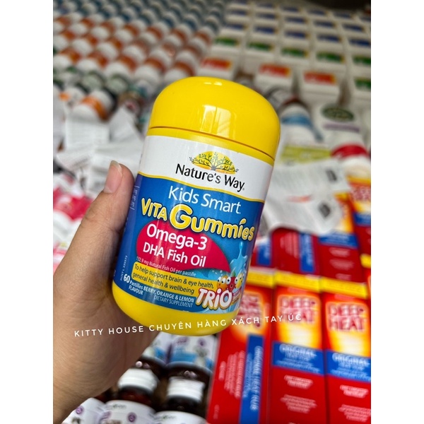 KẸO GUMMIES NATURE’S WAY LỌ 60 VIÊN CHÍNH HÃNG