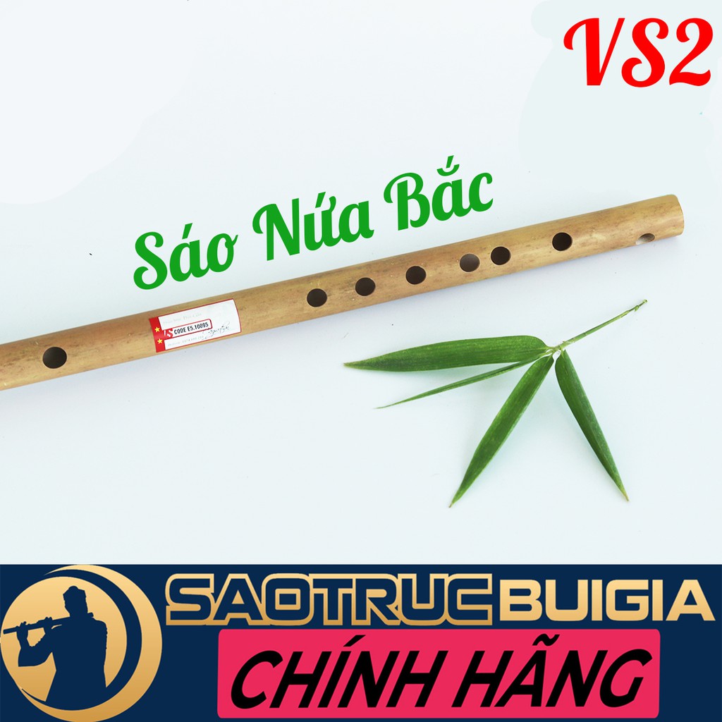 Sáo trúc Bùi Gia VS2 NỨA BẮC Đủ Tone - Đô C5 - 6 lỗ - CAO CẤP - CÂY SÁO QUY CHUẨN -Tặng TÚI NHUNG