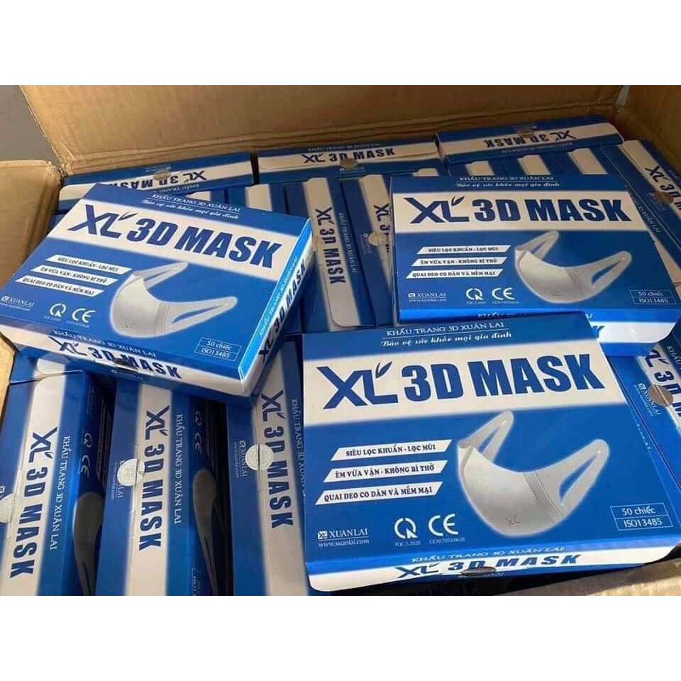 Khẩu Trang 3D Mask Chính Hãng Vải Kháng Khuẩn Loại Đep(Monj, Masuji,XL)<Hộp 50c> | BigBuy360 - bigbuy360.vn