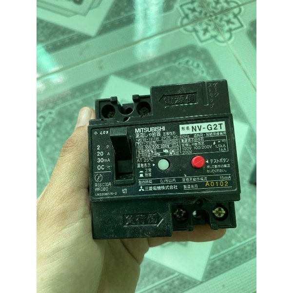 Aptomat Chống giật _ CB chống giật 10A / 20a/30A _ hàng NHẬT BÃI