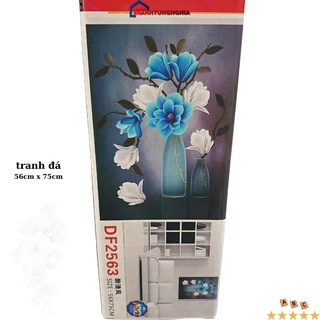 Tranh đính đá bình hoa nghệ thuật DF2563 (56cm x 75cm)