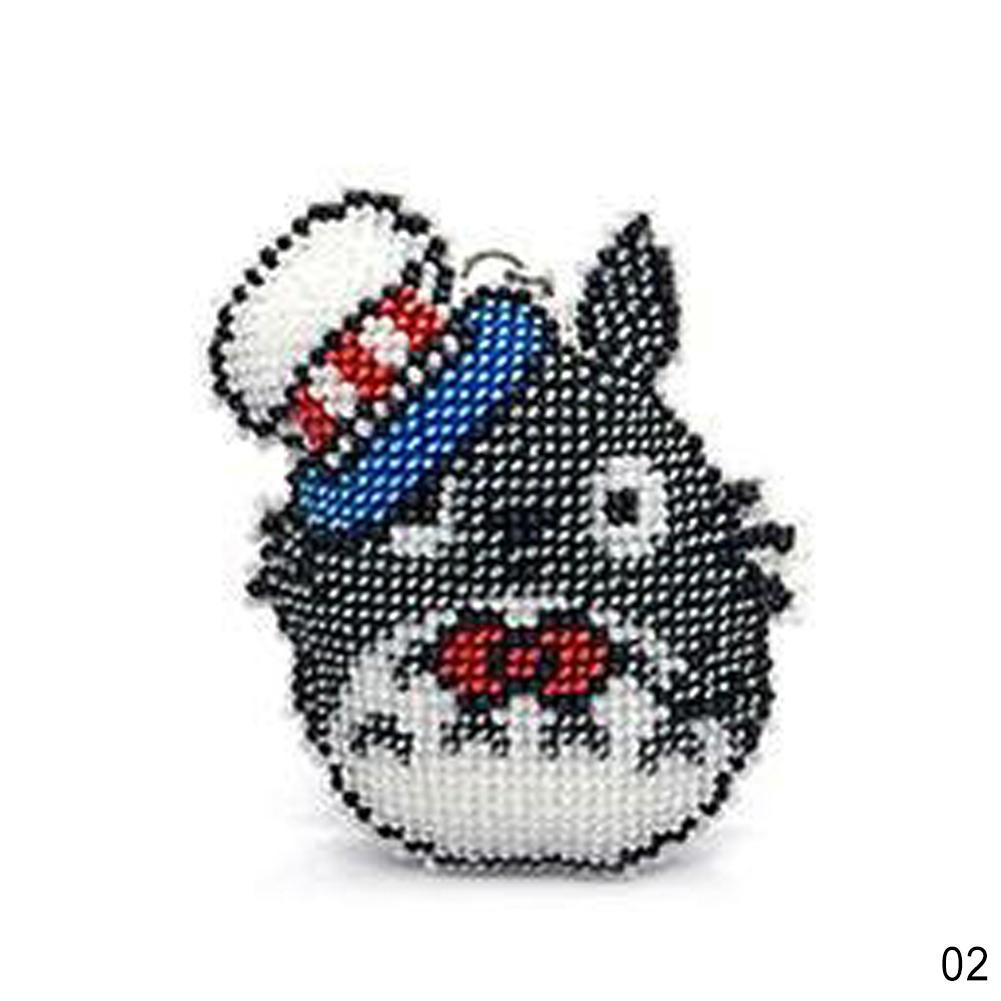 Khóa Bộ đồ chơi Totoro Tự làm Đính cườm ThêuThủ công Kim chỉ khâu Chéo Hạt Thêu P00316404