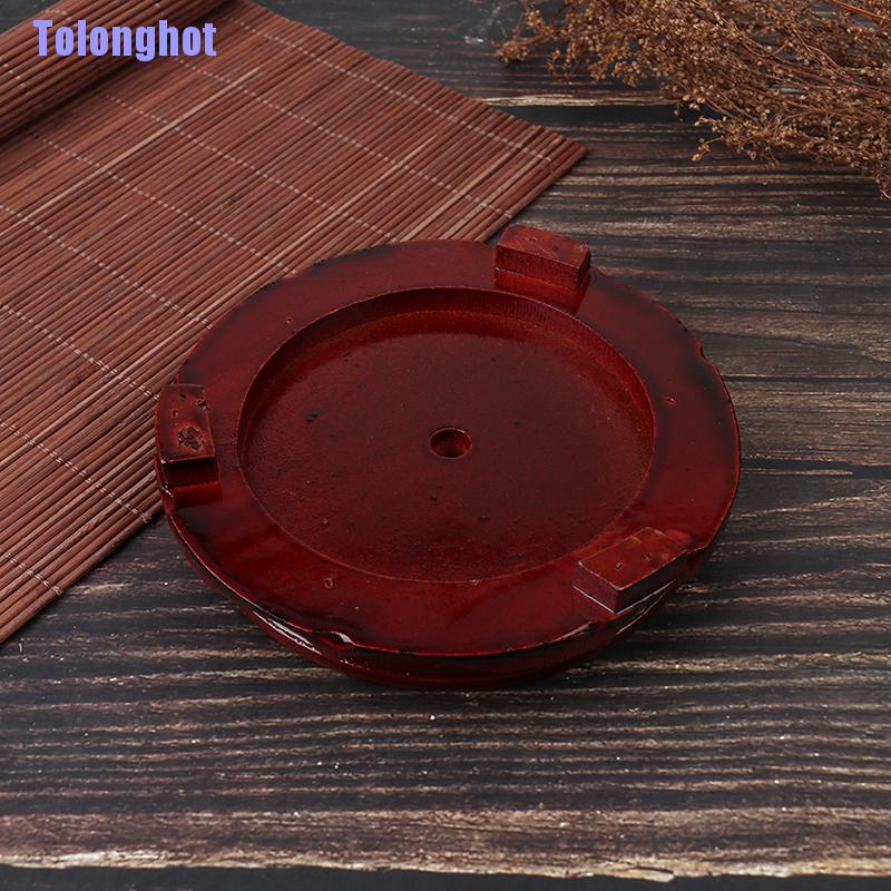 Đế Gỗ Trơn Chạm Khắc Đặc Biệt Trưng Bày Chậu Hoa Hoặc Phật Giáo