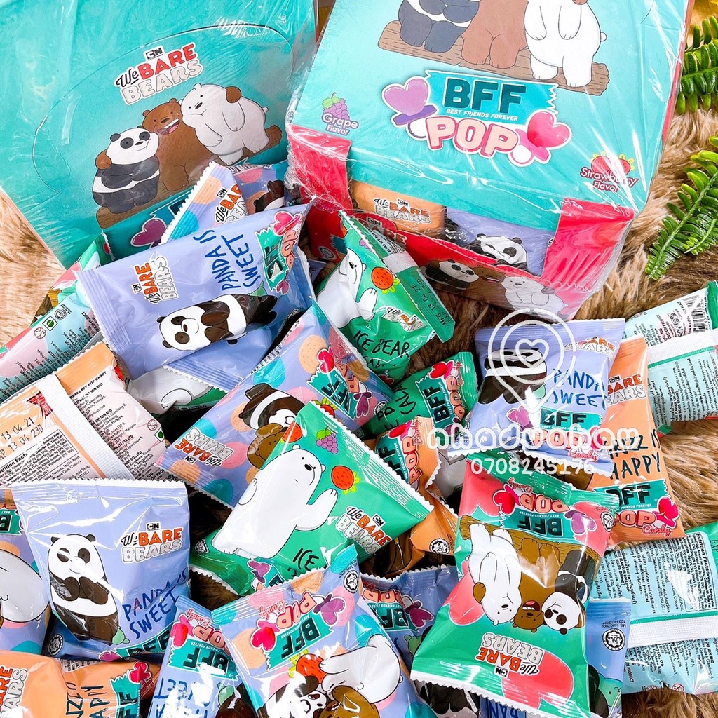 Kẹo nhẫn kim cương/ gấu/ công chúa Tuyết Elsa/ Pororo vị trái cây vải/dâu/nho/cola cái 10gam