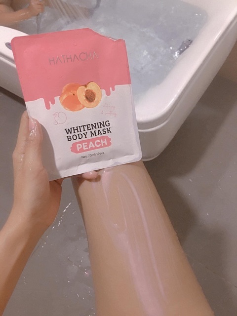 Hathacha Whitening Body Mask Ủ Đào Lên Men - ( 1 Gói ) Hàng Chính Hãng 100%