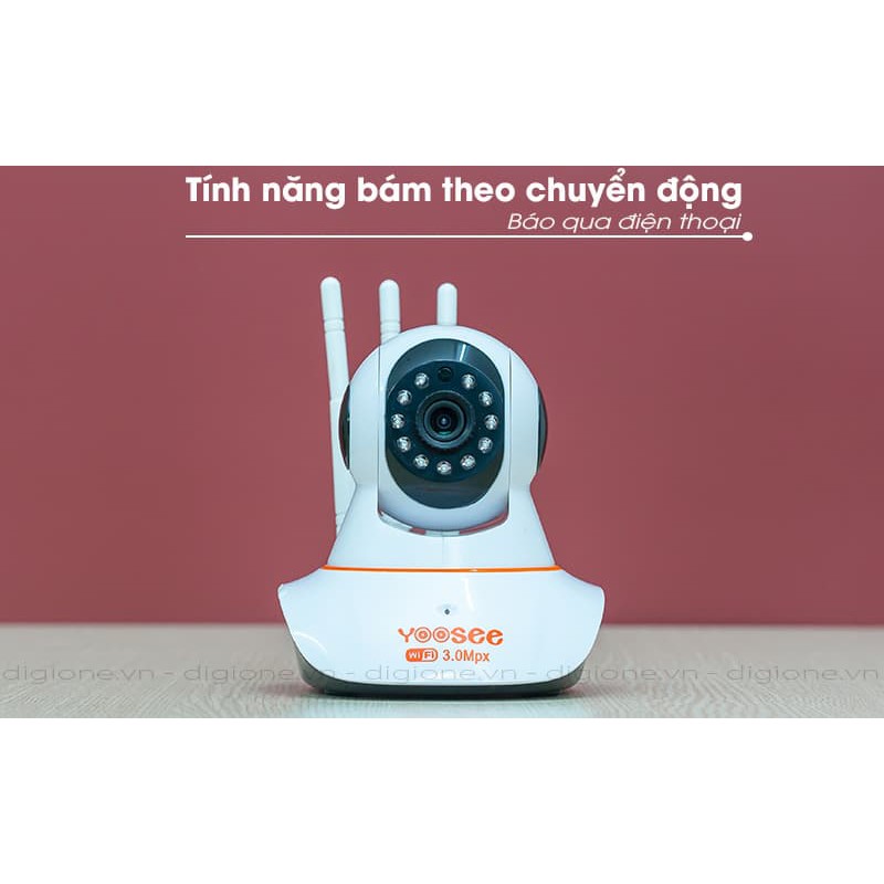 [Mã 267ELSALE hoàn 7% đơn 300K] Camera wifi yoosee 3 râu 3.0