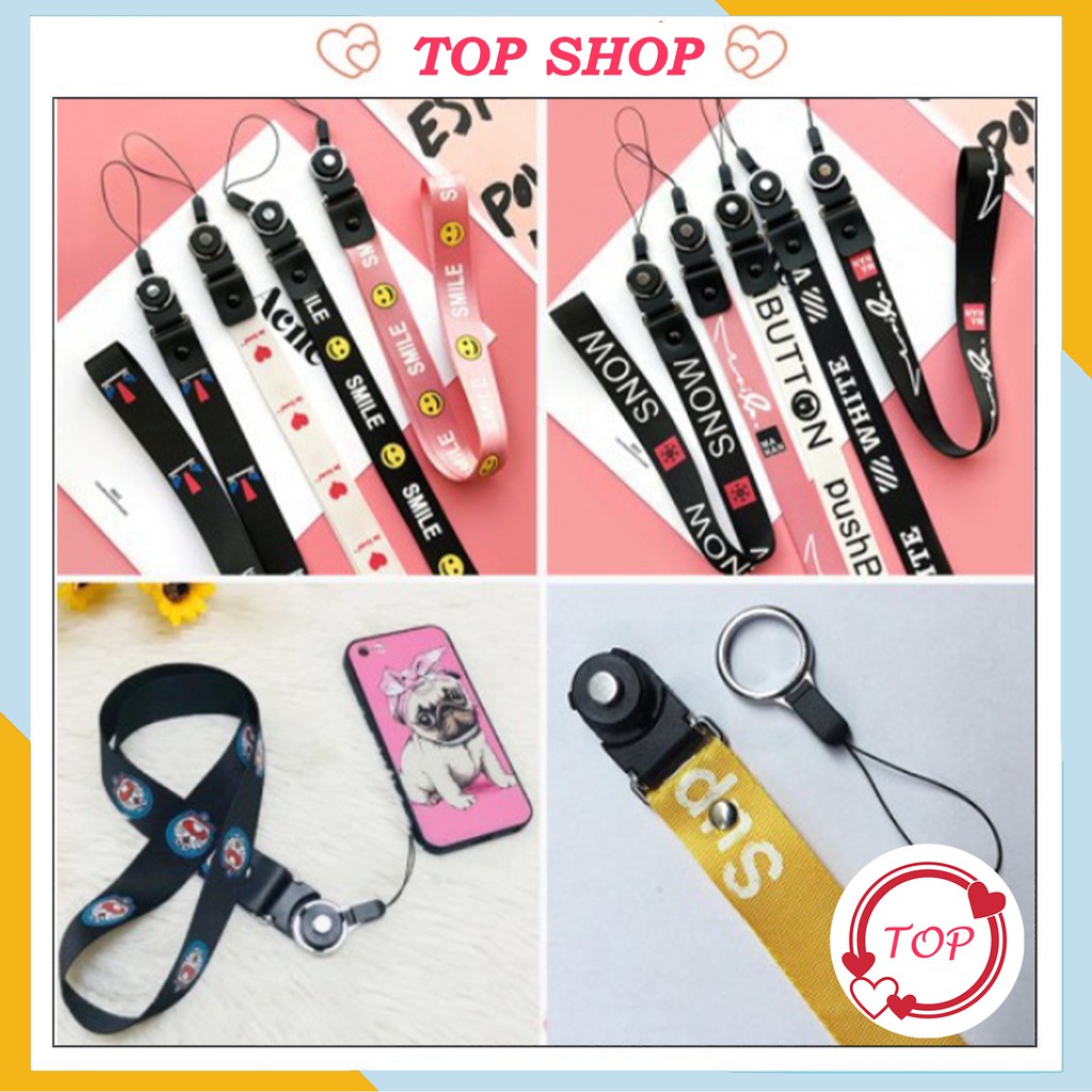 Dây đeo thẻ học sinh sinh viên Dây đeo điện thoại Dây đeo thẻ strap bản to Siêu Bền - GIAO MÀU NGẦU NHIÊN