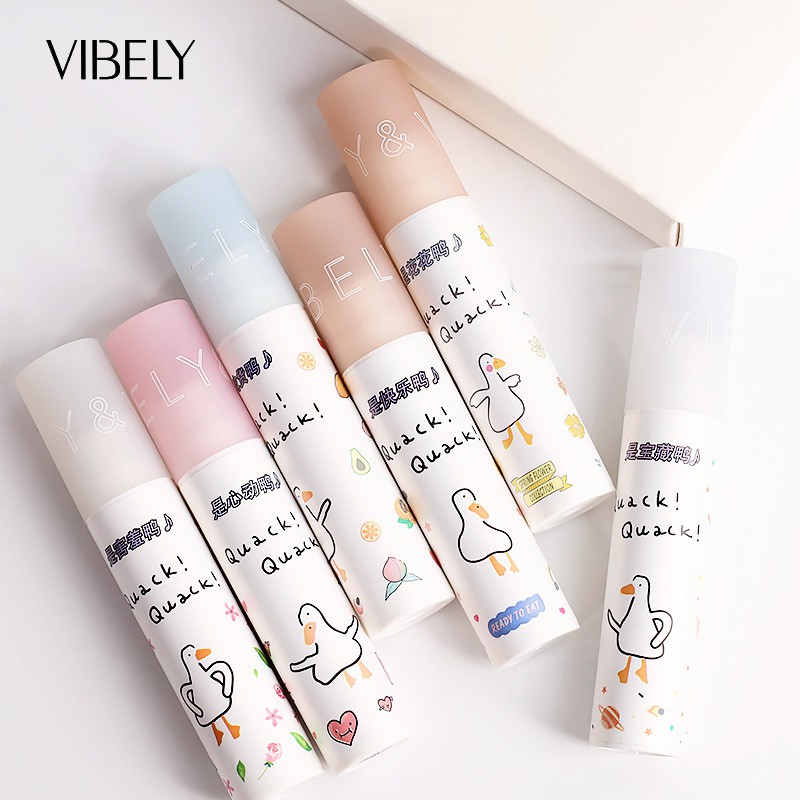 Son bóng mịn họa tiết vịt chống nước trang điểm lâu trôi không dính cốc không dễ phai cho học sinh | BigBuy360 - bigbuy360.vn