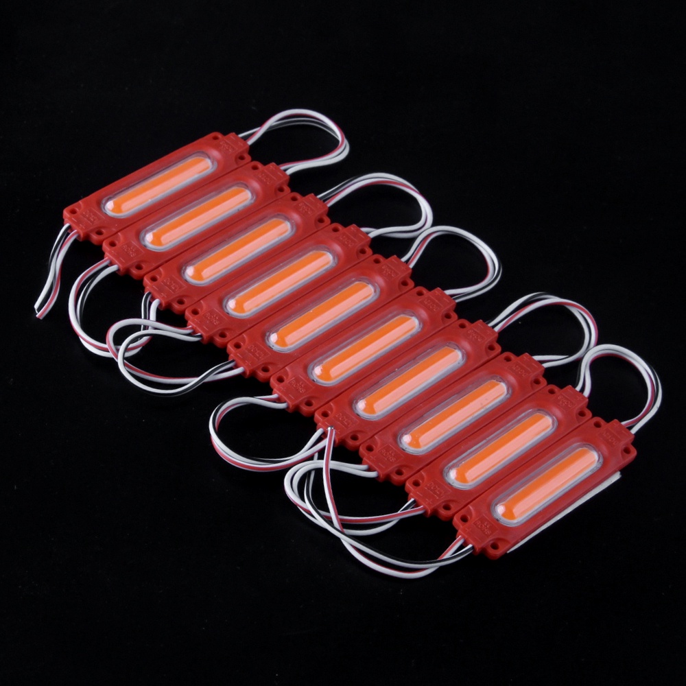 Set 10 Mô-đun đèn 6 LED 12V 24V đánh dấu bên hông siêu sáng cho xe buýt cảnh báo xe tải