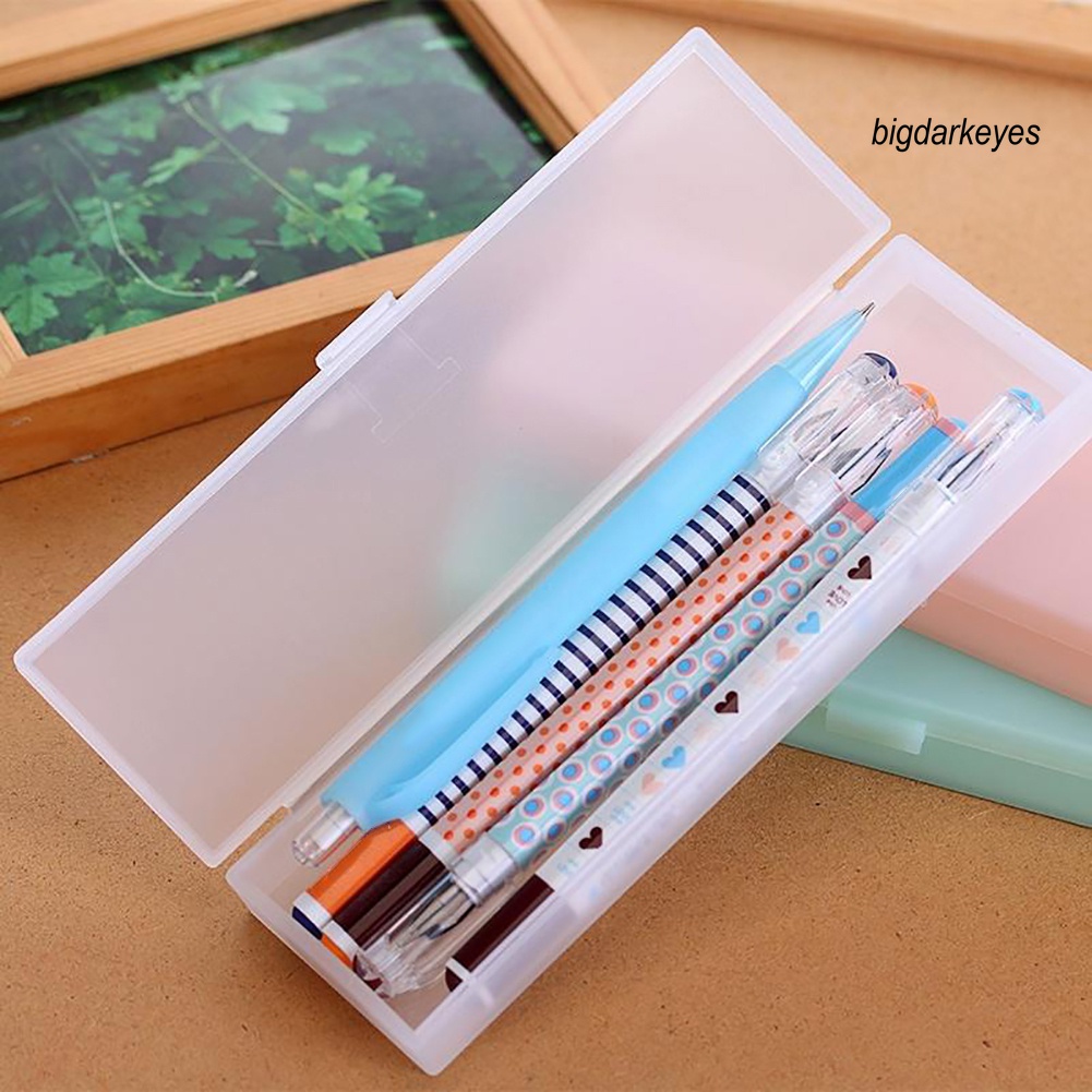 Hộp Đựng Bút Bằng Nhựa Trong Suốt Dễ Thương
