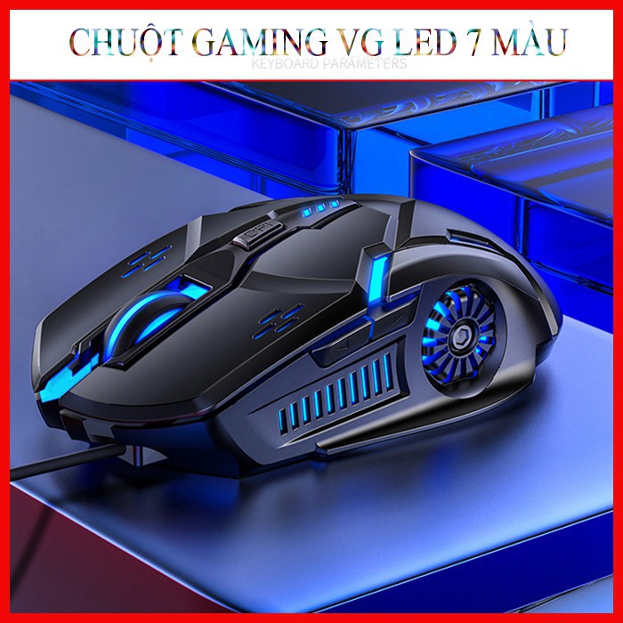 🎮[Rẻ vô địch] 🌞Chuột máy tính G5 🌝LED 7 màu cực đẹp, 🎮DPI khủng 3200, Phù hợp để làm việc và chơi game