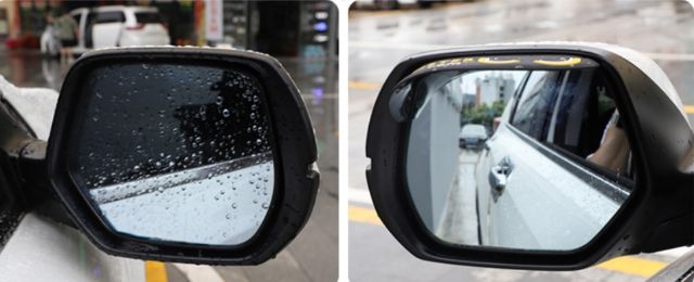 Vè che mưa gương chiếu hậu ô tô Logo Hãng Hyundai Toyota Mazda Mitsubishi KIA Ford