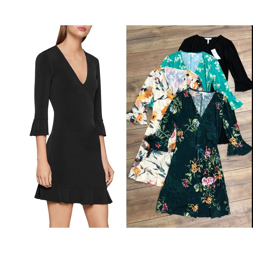 Đầm thun BCBG đuôi cá cổ wrap