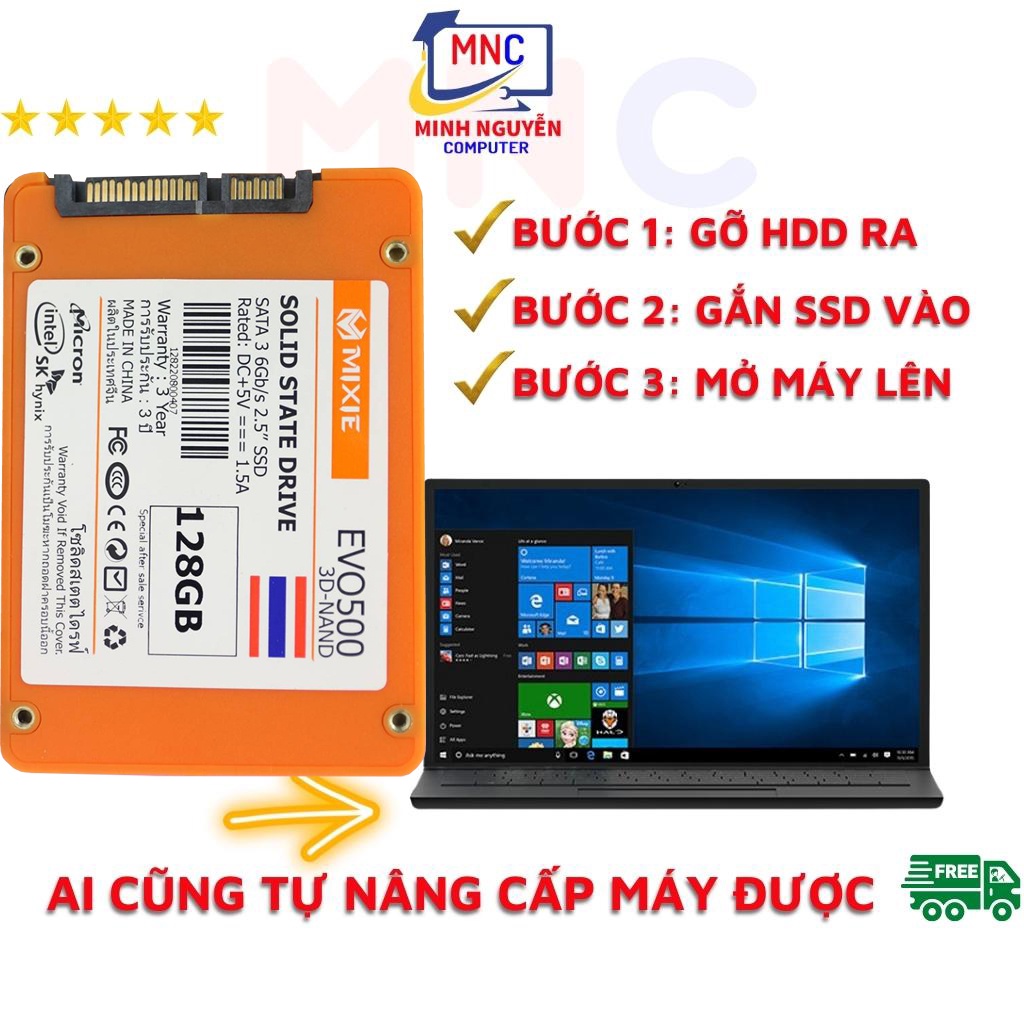 Ổ Cứng SSD 128GB MIXIE EVO500 SATA 3 - 2.5INCH - New 100% - Bảo Hành 3 Năm Chính Hãng | BigBuy360 - bigbuy360.vn