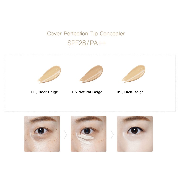 [CHUẨN HÀNG AUTH]  Kem che khuyết điểm TheSaem Cover Perfection Tip Concealer (6.5g) [FREE SHIP TOÀN QUỐC]