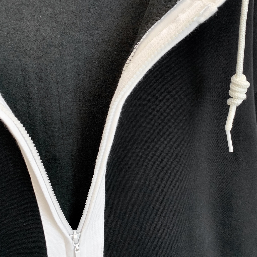 Áo Khoác Hoodie Form Rộng Phối Zip Unisex Zet Vải Nỉ Bông Dày - Tuni Store