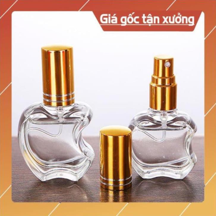 Vỏ Chai lọ chiết nước hoa hình táo thủy tinh 10ml - chai lọ chiết nước hoa / lọ đựng dầu thơm