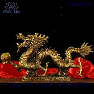 Tượng rồng phong thủy bằng đồng