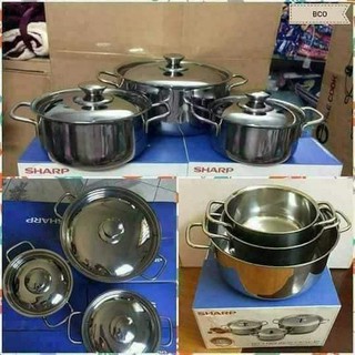 BỘ BA NỒI INOX SHARPL