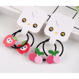 SET 2 CÁI CỘT TÓC TRÁI CÂY CHO BÉ- CỘT TÓC TRÁI CÂY BÓNG