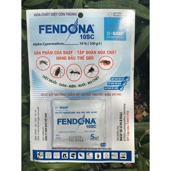 FENDONA - 10SC - trị ruồi ăn nụ , CÓ NƯỚC (11 gói)