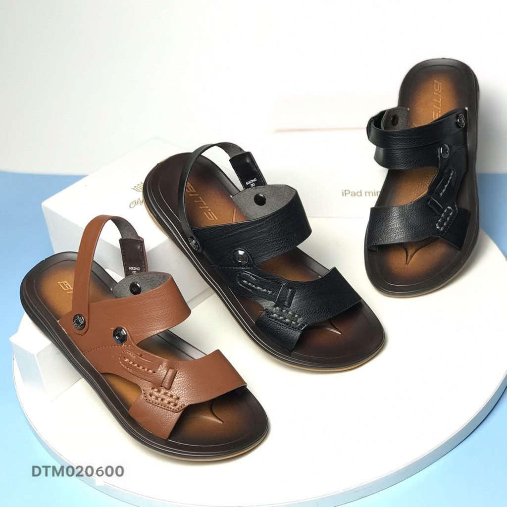 Sandal nam BlTIS ❤️FREESHIP❤️ Dép quai hậu nam có quai lật tiện lợi DTM020600