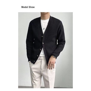 Áo len Cardigan nam Màu Trơn Basic Dáng Hàn Quốc 514