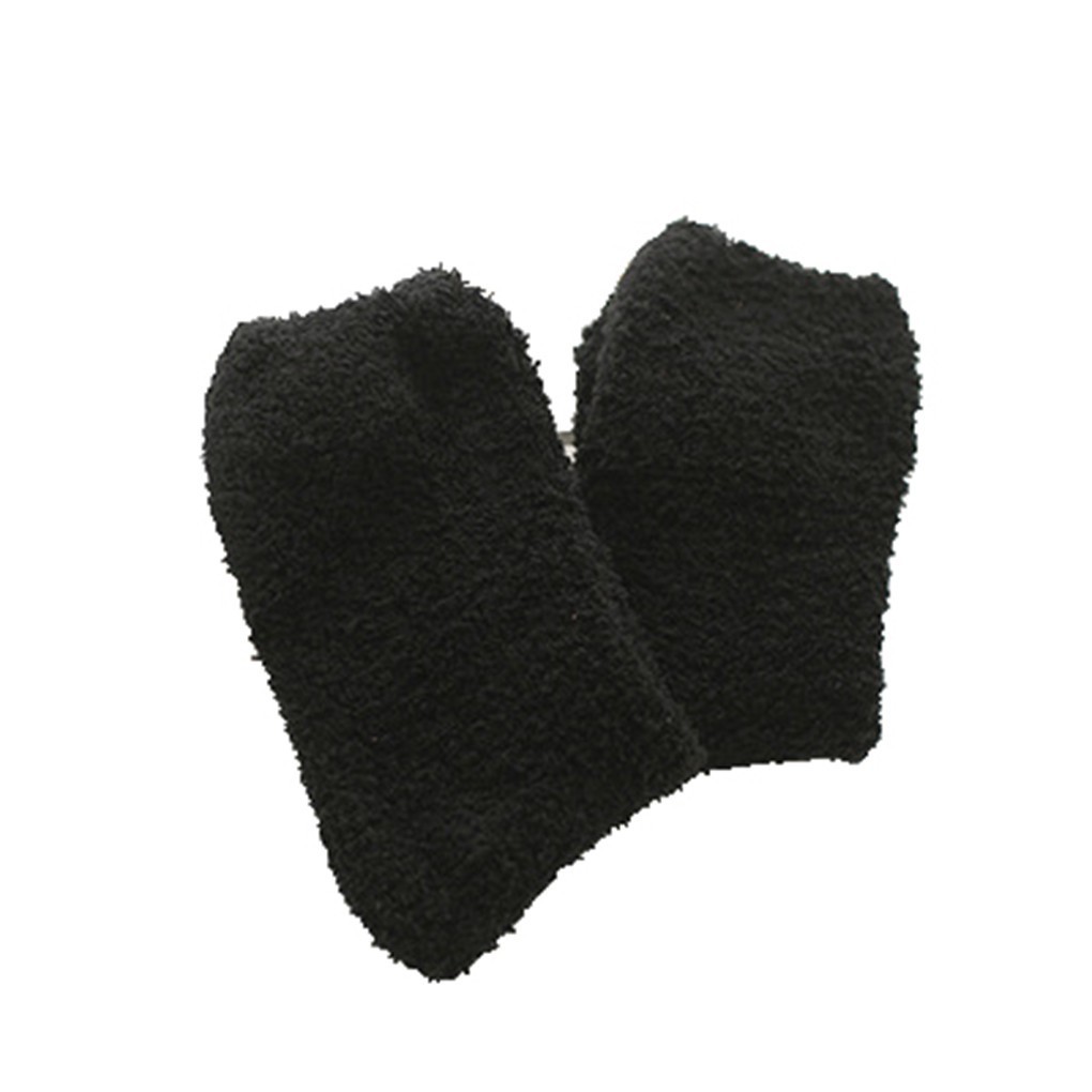 Women Coral Fleece Socks Warm Thick Ankle Socks Long Midi Low Lined Slipper_FF86 | BigBuy360 - bigbuy360.vn