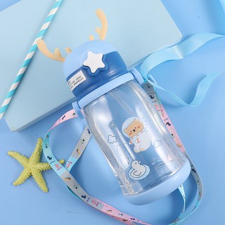 Bình nước mang đi học cho bé 600ml
