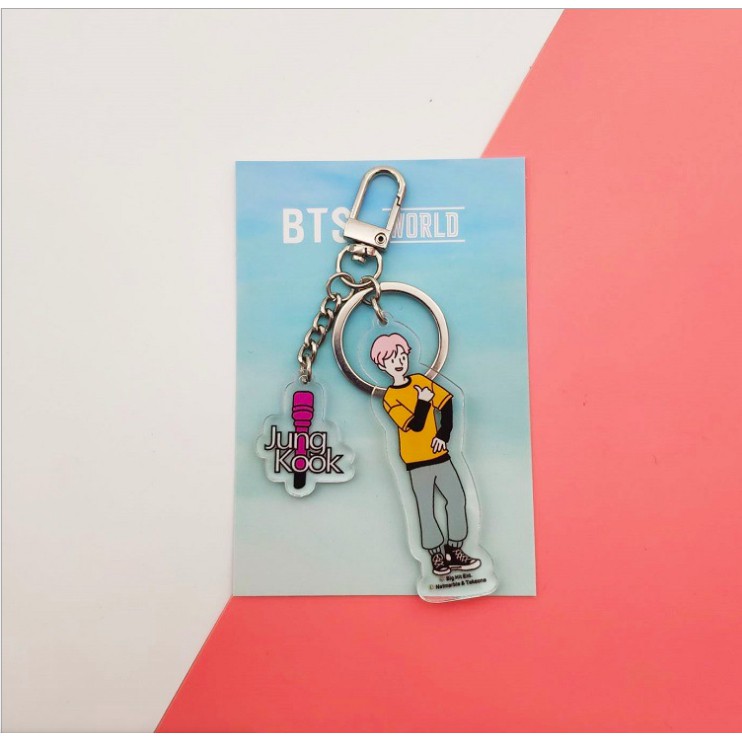 Móc khoá Bangtan World story acrylic keyring unoff