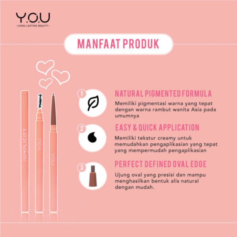 (hàng Mới Về) Bút Chì Kẻ Lông Mày Đơn Giản Tiện Dụng | BigBuy360 - bigbuy360.vn