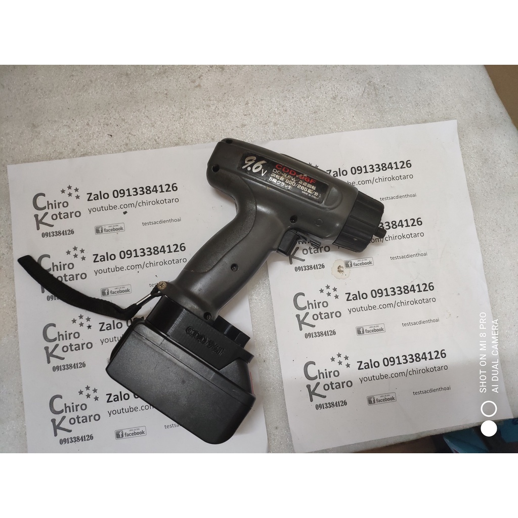 Đế chuyển pin cho máy CDD 96F 9.6V NiCD dạng đút sang dùng hộp pin Makita LXT cài 12V