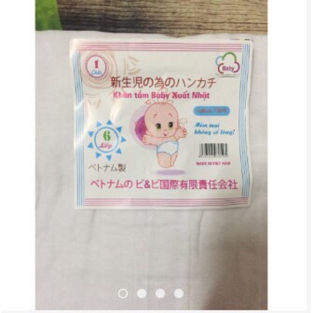 Khăn xô tắm 4 -6 lớp siêu mềm mịn cho bé