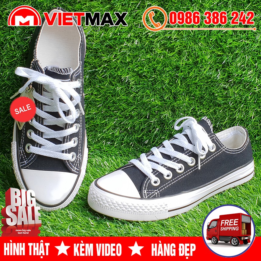💎 [GIÁ SỐC] Giày Thể Thao CV Chuck Đen Trắng Nam Nữ | BigBuy360 - bigbuy360.vn