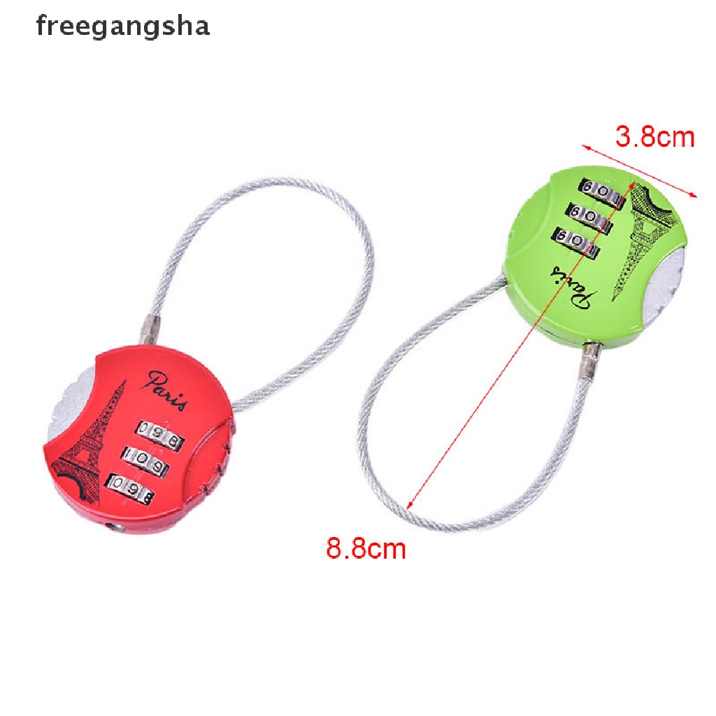 [FREG] 1pc Mini Resettable Combination Travel Luggage Suitcase Code Lock Padlock Locks FDH