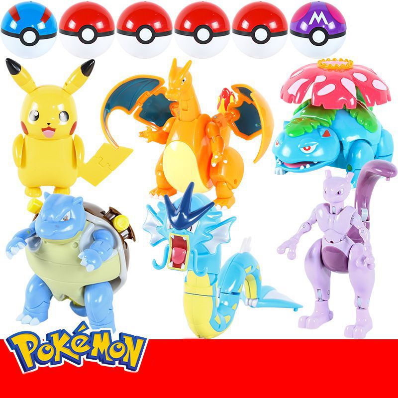 Mới Đồ Chơi Quả Bóng Pokemon Biến Hình Thú Vị Cho Bé