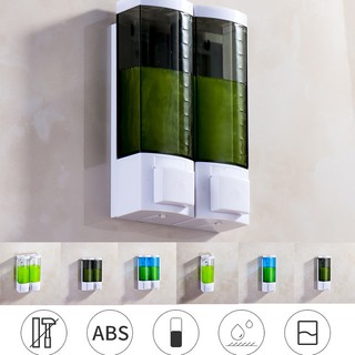 ITogether Soap Dispenser No-Drill Wall Mount Shampoo Shower Gel Dispenser Liquid Dispenser for Bathroom Kitchen
