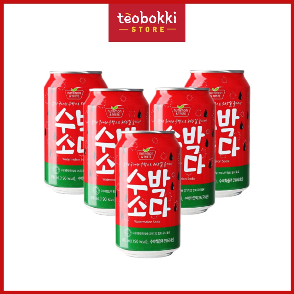 Thùng 24 lon soda dưa hấu 350ml