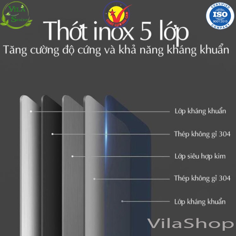 Thớt Inox, Thớt Nhựa Nhà Bếp Đa Năng Chống Gỉ Chống Ẩm Mốc Khánh Khuẩn Không Mùi An Toàn Tiện Lợi