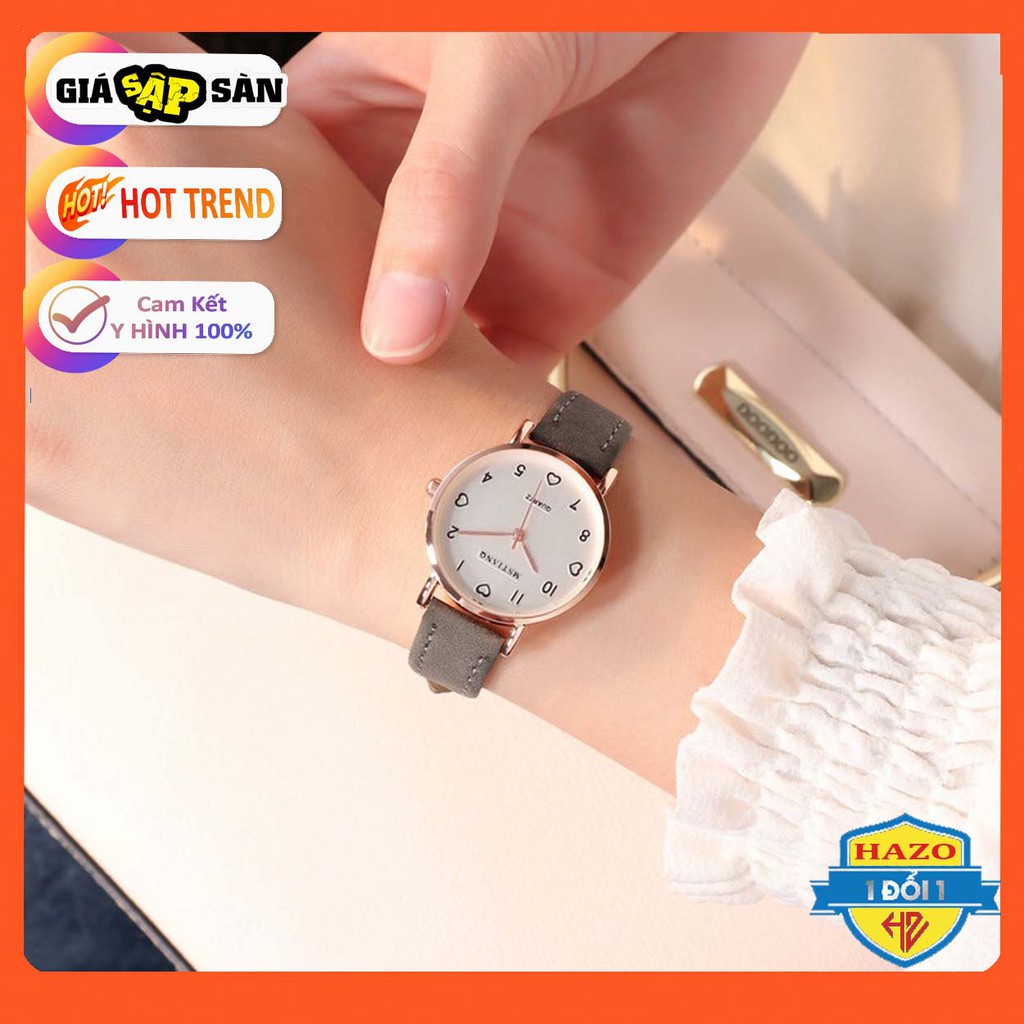 ĐỒNG HỒ NỮ DÂY DA MSTIANQ TRÁI TIM SIÊU HOT