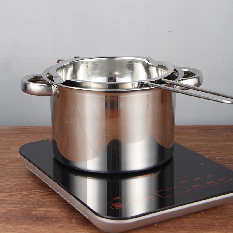 Nồi INOX 304 Nấu Sáp Nến, Nấu Chocolate – Dụng Cụ Làm Nến THơm Handmade, Mỹ Phẩm