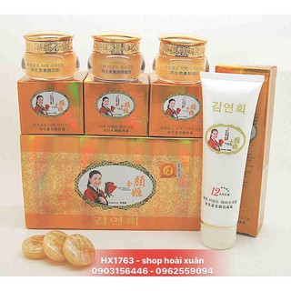 Bộ Kem dưỡng trắng da nám Jin Yan Ji Vàng Hàn Quốc cho da tàn nhang đốm nâu - bộ kem dechangkum - HX1763