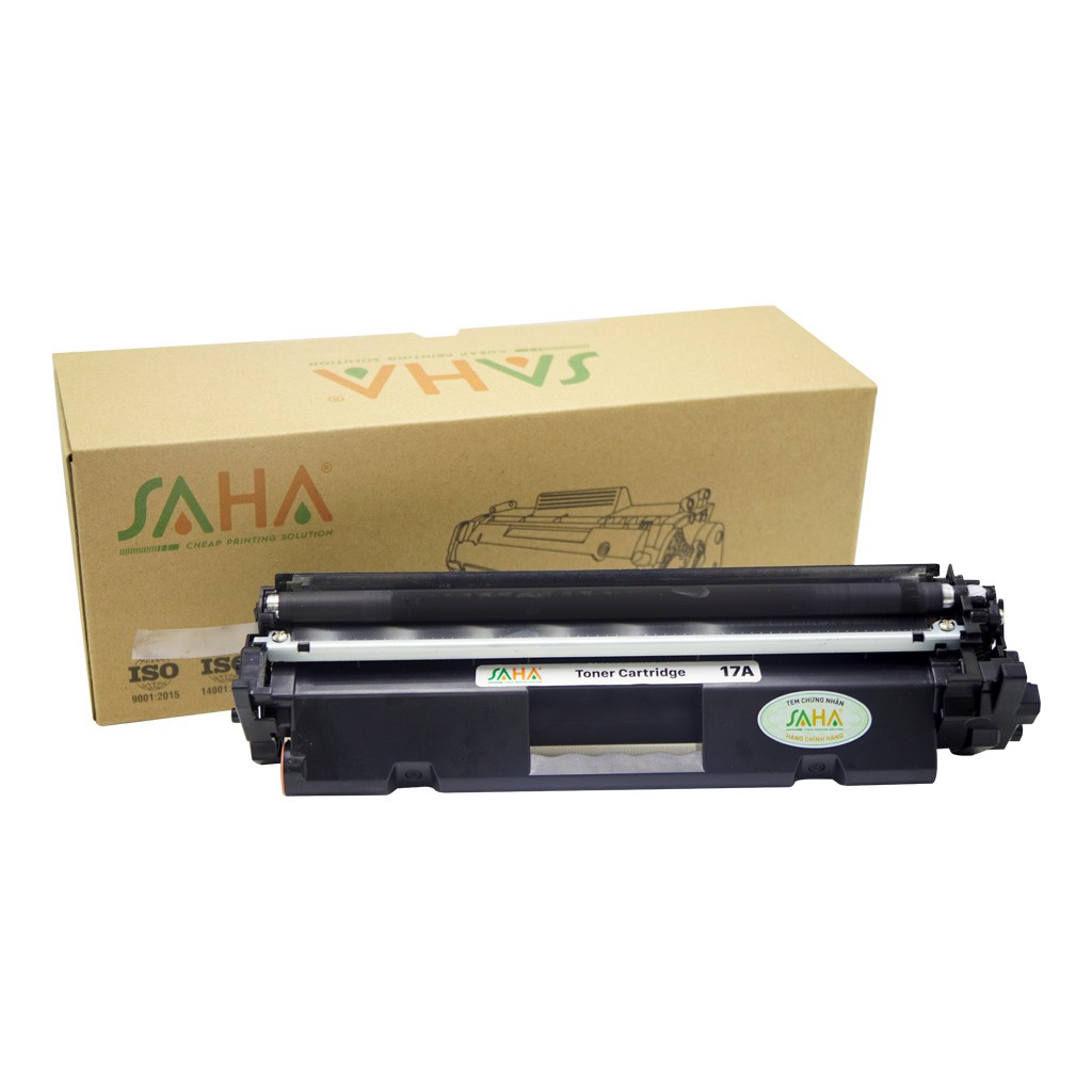 Hộp mực in SAHA 17A - HP Laser Jet Pro M101, 102 / MFP M130 ( Có chíp - Có nắp nạp mực )