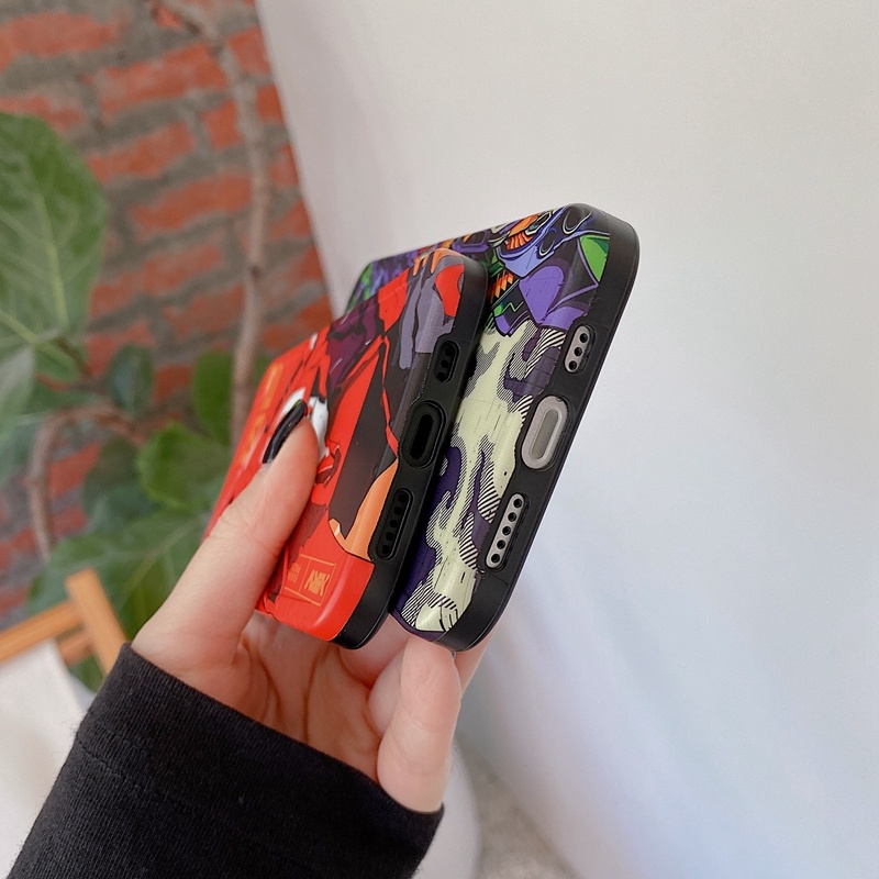 Ốp Cartoon Neon Genesis Evangelion Case Iphone 15 Pro Max 14 13 12 Pro 11 TPU Soft Cover