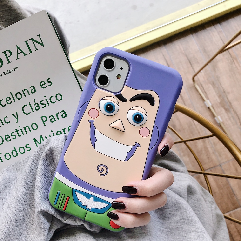 Ốp Điện Thoại TPU Silicon Mềm Hình Buzz 3D Cho iPhone 11 12 13 Pro Max 12Pro 13Pro X XR XS Max 6 6s 7 8 Plus