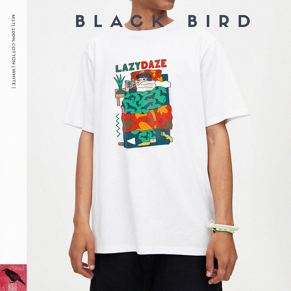 [BLACKBIRD T-SHIRT] ÁO PHÔNG NAM NỮ M17 | LAZYDAZE